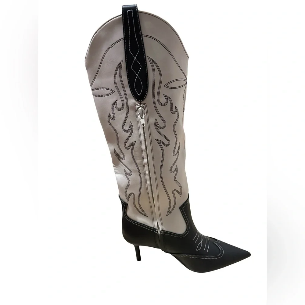 NWT INC International Concepts Hayleigh Kneed High Kitten Heel Boots - Picture 11 of 12